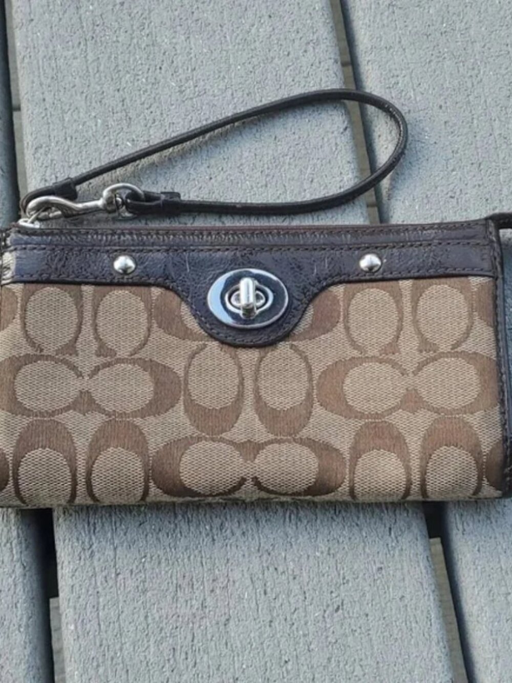 Coach Canvas Logo Wristlet | Coach Logo Canvas Wallet